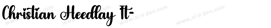 Christian Heedlay It字体转换